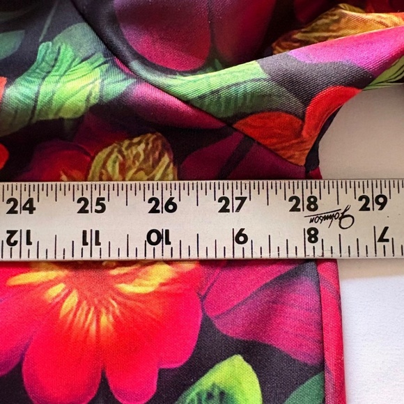 Women's Black & Floral Hoodie Long Sleeve Kangaroo Pocket Plus Size 5XL - Picture 10 of 13